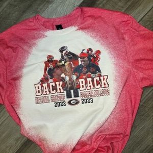 Georgia bulldogs Back to Back National Champions Shirt